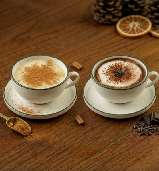 Viadolci salep ve sıcak çikolata sıcak kış içecekleri